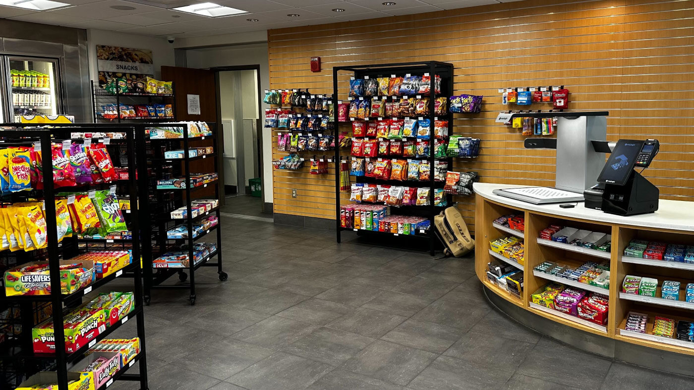 Mashgin kiosk at the Emporium on Miami University campus