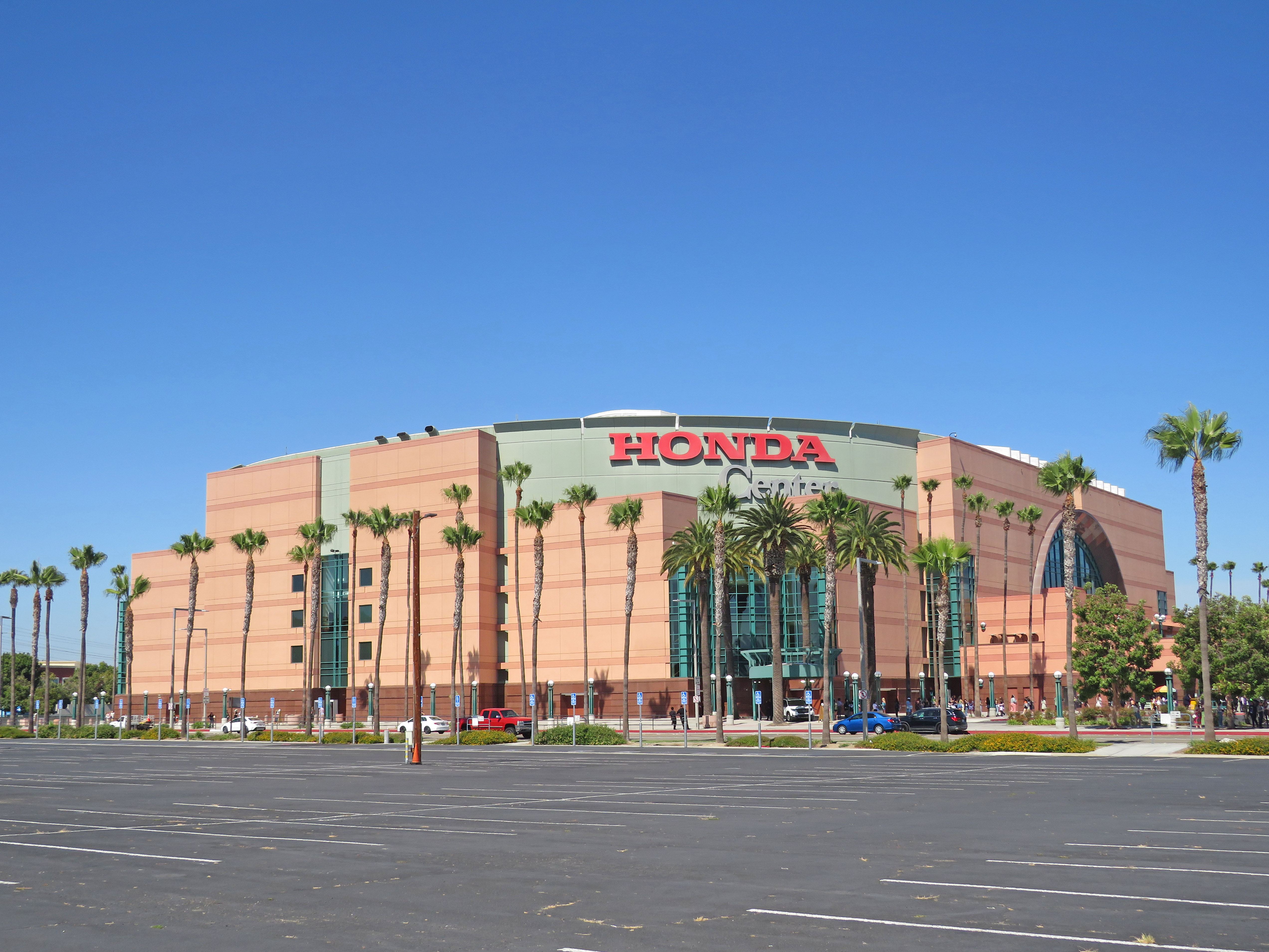 Honda Center, home of the Anaheim Ducks, in scenic Orange County, California.